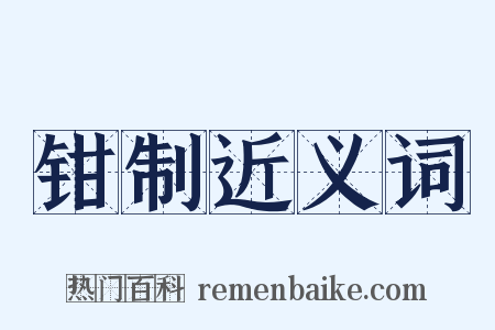 钳制近义词是什么意思的图片